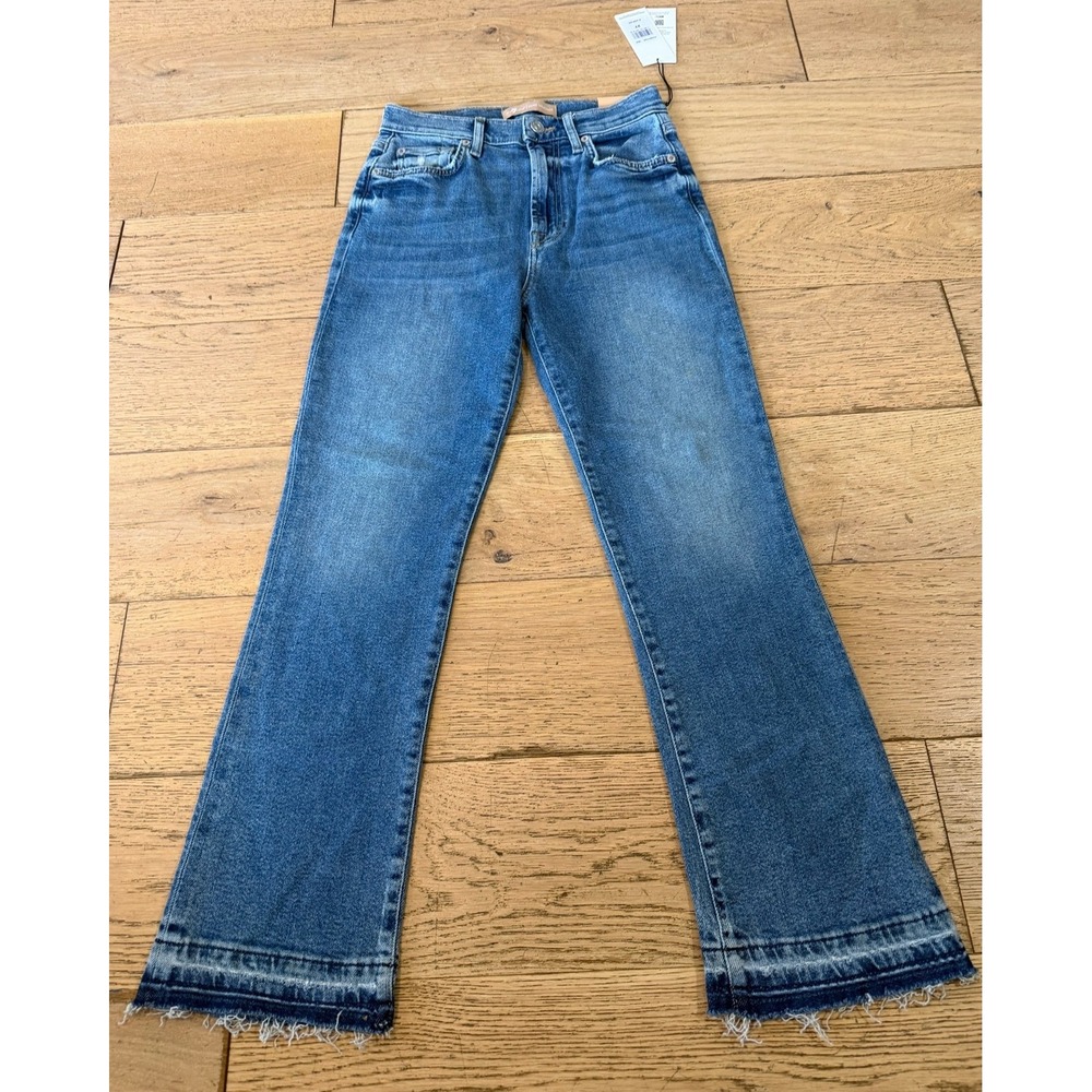 7 For All Mankind High Waist Slim Kick‎ Luxe Vintage Jeans Blue 27 NWT (1580)